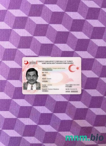 Turcja zezwolenie na pobyt – wygląd fotograficzny, wygląd skanu + realistyczny obraz, 2 w 1